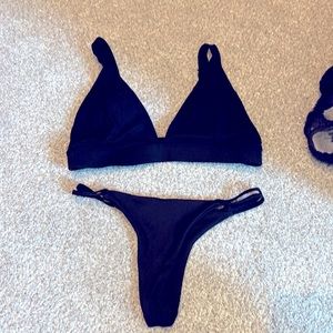 Black triangle top bikini